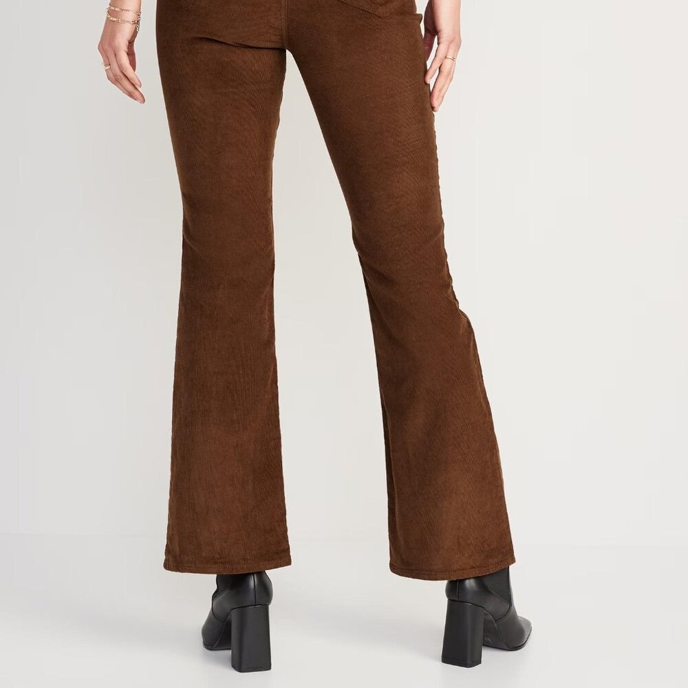 NWT Old Navy Higher High-Waisted Flare Corduroy Pants for Women - Picture 3 of 7